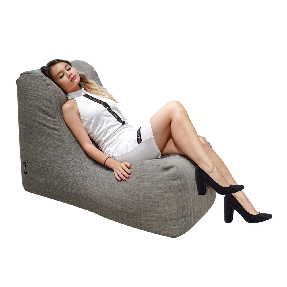 SoftRock Living Singapore Bean Bags Bohemian Linen-style upholstery Bean Bag Recliner aesthetic artisan artisanal furniture industrial scandinavian minimalist interior living room bedroom