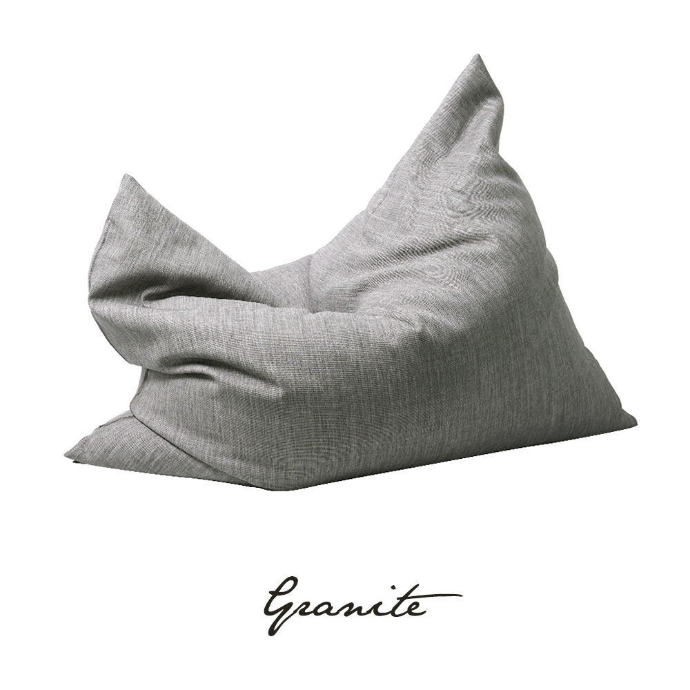 SoftRock Living Bean Bags Vesuvius Linen-Style Upholstery Bean Bag Versatile Sandstone Granite Singapore